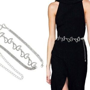 Elegant Silver Women's Belt